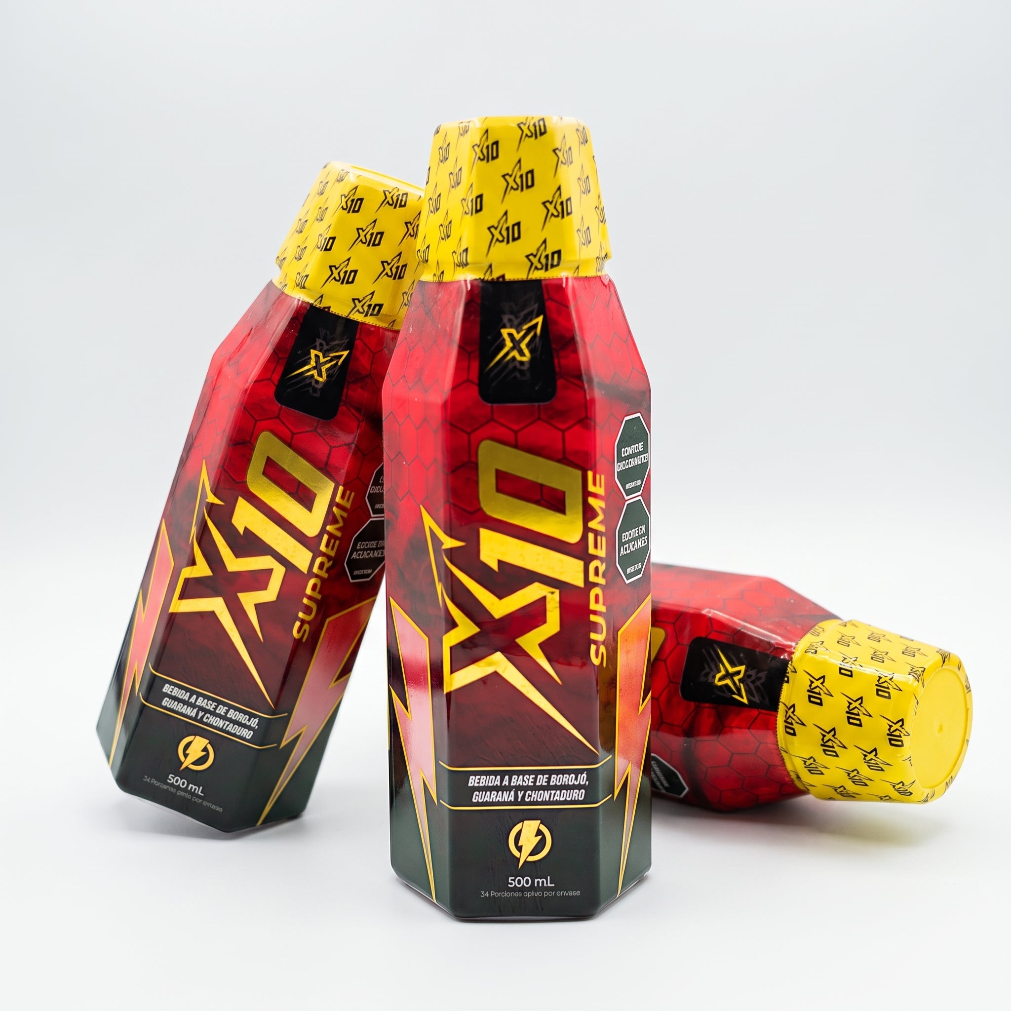X10 Tarro Supreme 500 mL - Pack de 3 unidades, tres tarros del producto
