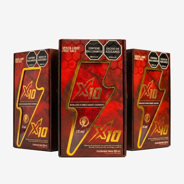 X10 Caja - Pack 3 unidades, tres cajas del producto