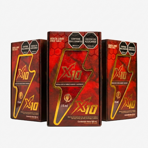 X10 Caja - Pack 3 unidades, tres cajas del producto